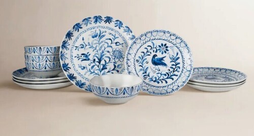 Fitz and Floyd Sicily 12-Piece Dinnerware Set, Service for 4 New In Box $299
