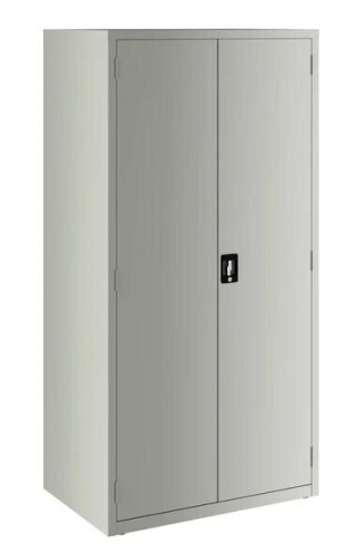 Hirsh 18" x 36" x 72" Light Gray Storage Cabinet with 4 Shelves - Assembled 22006 New Shelf Pull $599