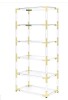 Fox Hill Trading Pure Decor Lucite Acrylic Bookcase with 6 Shelf in Clear New In Box $1799