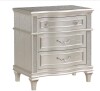 Coaster Coaster Evangeline Silver Oak 3-Drawer Nightstand New in Box $499
