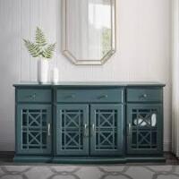 Walker Edison Landon 60-Inch Tiered Fretwork Sideboard TV Stand New in Box $1299