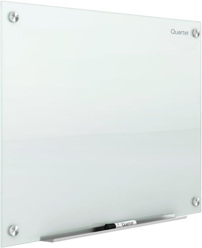 Quartet Whiteboard, Glass Dry Erase Board, Magnetic, 6' x 4', Infinity Frameless Mounting, White Surface, Accessory Tray, 1 Dry Erase Marker and 2 Glass Board Magnets (G7248W) New in Box $499