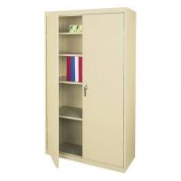 Realspace&reg; 36"W Steel 5-Shelf Cabinet, Putty New in Box $399