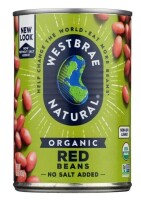 Westbrae Foods Organic Red Beans - 15 oz Best by 8/2027 / Westbrae Natural Organic Garbanzo Beans - 15 oz Best by 1/2028 New Assorted