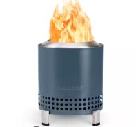 Solo Stove Mesa XL 7.6 x 8.6 in. Stainless Steel Fire Pit with 15 lbs of Kiln Dried Mini Oak Firewood-5 in. x 1.5 in. Pieces of Oak New in Box 2 Boxes $299