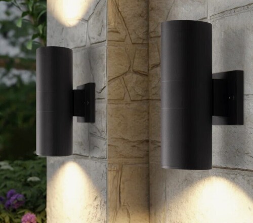 Ivy Bronx Raley 2- Bulb Outdoor Wall Lantern (Set of 2) New In Box $199