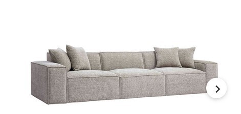 World Market Luna Chenille Basketweave 2 Piece Modular Sofa (Middle Armless Not Included) $1699