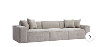World Market Luna Chenille Basketweave 2 Piece Modular Sofa (Middle Armless Not Included) $1699
