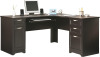 Realspace&reg; Magellan 59"W L-Shape Corner Desk, Espresso New in Box $599