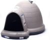 Petmate Large Dog House Outdoor Weatherproof - Indigo Igloo Dog House, Made in USA, for Large Dogs 50 to 90 pounds, TAUPE/BLACK New Floor Model $399