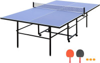 Cozony 9FT Foldable Ping Pong Table, Portable Table Tennis Table with 2 Table Tennis Paddles and 3 Balls Easy Assembly for Indoor Outdoor, 108 x 60 x 30 Inch New in box $799