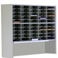 Mayline&reg; Kwik-File Mailflow-To-Go&trade; 2-Tier Sorter With Riser 60"W, 50 Pockets New Shelf Pull $1399