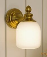 Winston Porter Dimmable Bathroom Vanity Light with Frosted Glass Shade New In Box $299