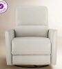 Birch Lane Santo Genuine Leather Swivel Power Recliner, Denali Ivory Genuine Leather, New Floor Model On Working $1,099