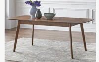 George Oliver Jagveer Extendable Solid Wood Base Dining Table, Brown, New in Box $899