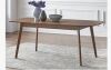 George Oliver Jagveer Extendable Solid Wood Base Dining Table, Brown, New in Box $899