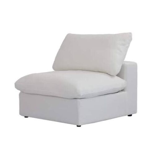 Magic Home 39.3 in. W Armless 1-Seat Linen Rectangle Cloud Chair New in Box $599