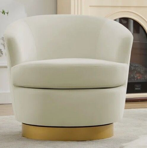 Mercer41 Janien Velvet Swivel Barrel Chair New in Box $799