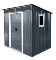 Ksailpo 6Ft X 5Ft Outdoor Storage With Transparent Plate And Foundation New in Box $599