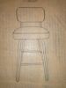 George Oliver 30" Swivel Upholstered Bar Stool with Walnut-Finish Bentwood Frame, White in Box $499 - 2