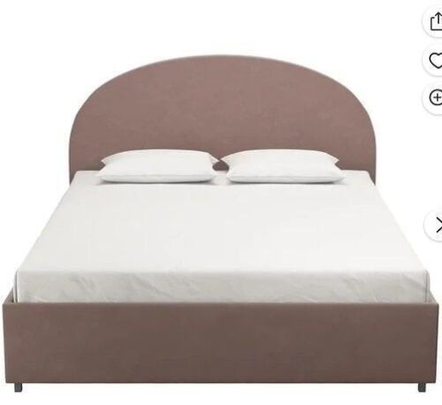 Mr. Kate Moon Upholstered Bed with Storage, Full Size Frame, Blush Velvet New in Box $699