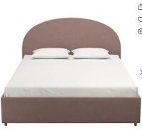 Mr. Kate Moon Upholstered Bed with Storage, Full Size Frame, Blush Velvet New in Box $699