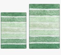 Red Barrel Studio&reg; Cervantes 100% Cotton Non-Slip Bath Rug, 2 Piece Set, 21''x34''/17''x24'' New $79