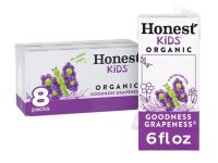 Honest Organic Goodness Grapeness Juice Drink - 8pk/6 fl oz Boxes: Non-GMO, Gluten-Free, No High Fructose Corn Syrup / Hi-C Torrential Tropical Punch Cartons, 6 fl oz, 8 Pack New Assorted Best by 1/2027