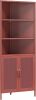 Novogratz Channing Corner Storage Cabinet with 2 Doors, Terracotta New In Box $499