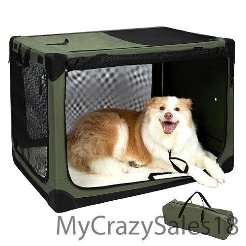 Pettycare 36" Portable Folding Pet Crate, Green $199