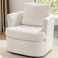 Latitude Run Upholstered Swivel Barrel Chair New in Box $499