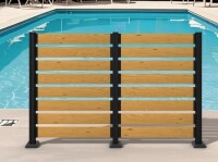Veikous 78&rsquo;&rsquo;W Outdoor Privacy Screen Fence Panel, Wood Air Conditioner Fence for Hard Ground & Soft Ground, 2 Panel Set, 4 Sides Connection New in Box $299