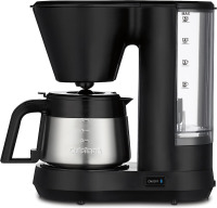 Cuisinart 5-Cup Coffee Maker with Stainless Steel Carafe, Coffee Machine with Removable Water Reservoir, Charcoal Water Filter, 30-Minute Keep Warm, and Brew Pause, DCC-5570NAS, Stainless Steel $199
