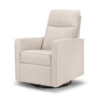 DaVinci Gabby Swivel High Pillowback Glider Rocking Recliner Nursery Chair with 360&deg; Motion, GREENGUARD Gold & FSC Certified, Beach, New in Box $399