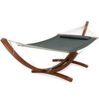 Arlmont & Co. Volkrad Double Spreader Bar Hammock with Stand, New in Box $499