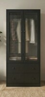 Ebern Designs 20" D Armoire Wardrobe Closet With Fluted Glass And Drawers, 71" H Clothing Storage Cabinet With Hanging Rod And Soft-Close Doors $799