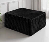 Latitude Run&reg; Koli Compression Ottoman, Sectional Sofa Compenont, Black Corduroy New $299