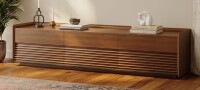 Povision Mid-Century Modern TV Stand with LED Light, Fully Assembled New in box $1699