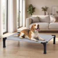 Niubya Elevated Outdoor Dog Bed, Raised Dog Bed with Steel Framed 42 in. / 32 in. Cooling Elevated Pet Cot with Non-Slip Feet, and Waterproof, Washable, Breathable Teslin Mesh New in Box Assorted $79