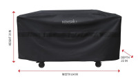 Nexgrill 64 Inch Griddle Cover, Heavy Duty Water Resistant Flat Top Grill Cover with Adjustable Strap and Air Vent, All-Season Outdoor Barbecue Griddle Protection New In Box $79