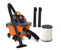 RIDGID 6 Gal. 3.5 Peak HP NXT Shop Vacuum Wet Dry Vac with General Debris Filter, Locking Hose and Attachments HD06001 New Open Box On Working $199