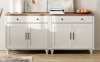 WAMPAT Large Buffet Cabinet with 4 Doors and 2 Drawers, Modern Coffee Bar Tables Wood Kitchen Storage Cabinets with Adjustable Shelf, Farmhouse Sideboard Credenza for Dining Room, Off White, 68 inch New in Box $599