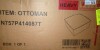 English Elm Upholstered Square Pu Leather Ottoman with Coil Spring Support New in Box $299 - 2