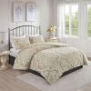 Madison Park Tufted Chenille Cotton Damask Comforter Set, 3PC King/Cal King New In Box $299
