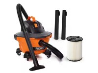 RIDGID 6 Gal. 3.5 Peak HP NXT Shop Vacuum Wet Dry Vac with General Debris Filter, Locking Hose and Attachments HD06001 New in Box $199