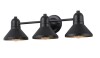 C Cattleya 23.5 in. 3-Light Powder-coated Black Vanity Light Fixture New In Box $199
