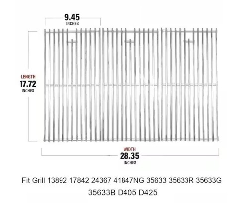 Monument Grills Stainless Steel cooking Grids (3-Pack) New In Box $199
