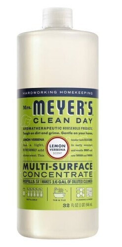 Mrs. Meyer's Clean Day Lemon Verbena Multi-Surface Concentrate Cleaner - 32 fl oz / Metrex 16-1024 CaviCide HP Surface Disinfcetant Spray 24 Oz Bottle New Assorted