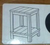 Keter Adirondack Deluxe Patio Side Table with Two Tiers and Easy Assembly - Perfect for Outdoor Fire Pit Seating, Graphite New In Box $99 - 2