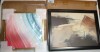 Wrought Studio&trade; Bold Graphic Sunset In Teal And Pink - Modern Geometric Canvas Print, 20" x 20" / Ivy Bronx "Baked Paintstrokes III" Canvas, 24.5" H x 18.5" W New In Box Assorted $199 - 3